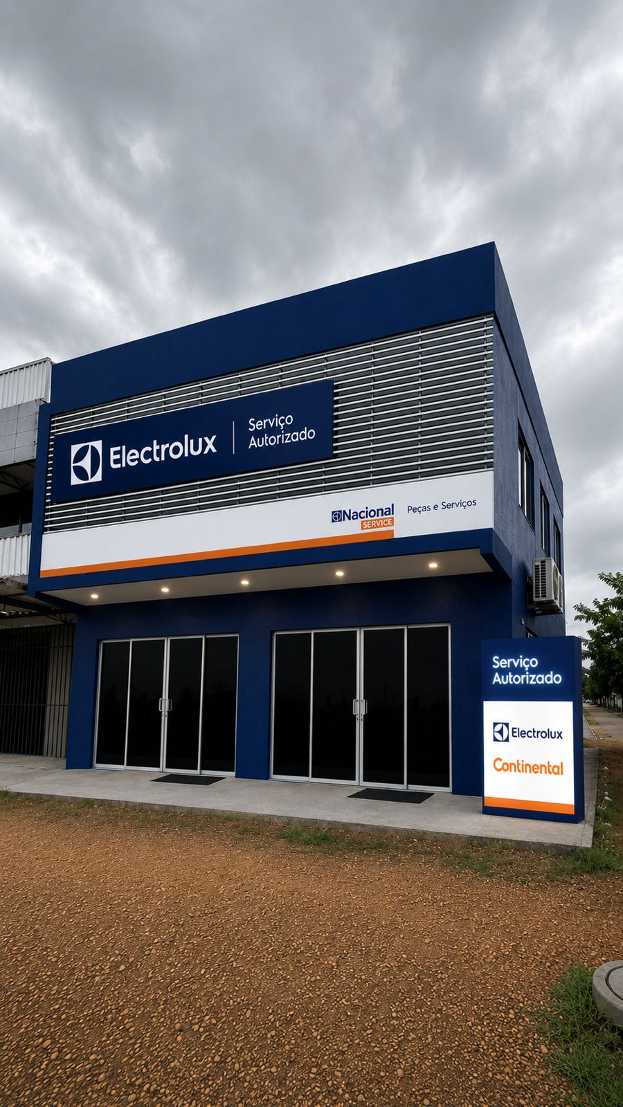 Fachada da Nacional Service, autorizada Eletrolux em Palmas, TO